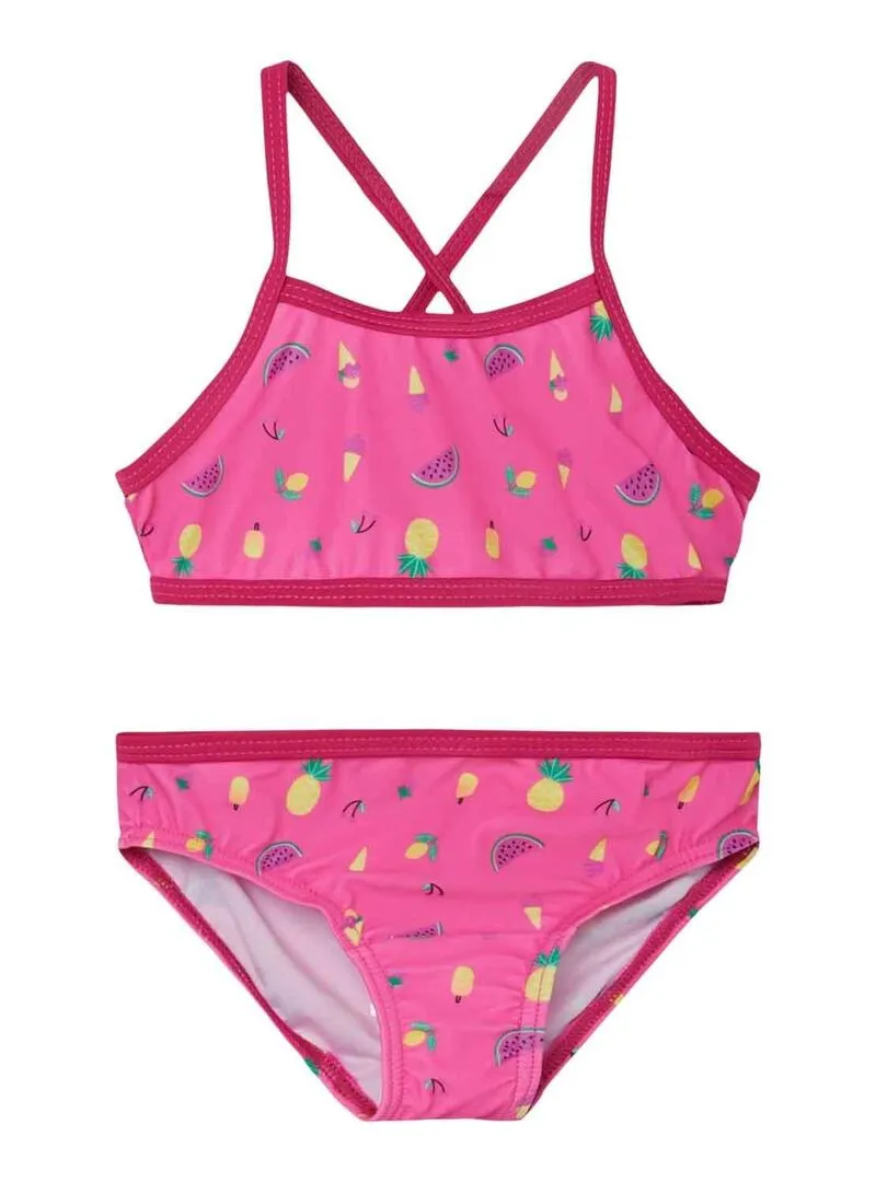 Bikini Name It Ziza Rosa per Bambina
