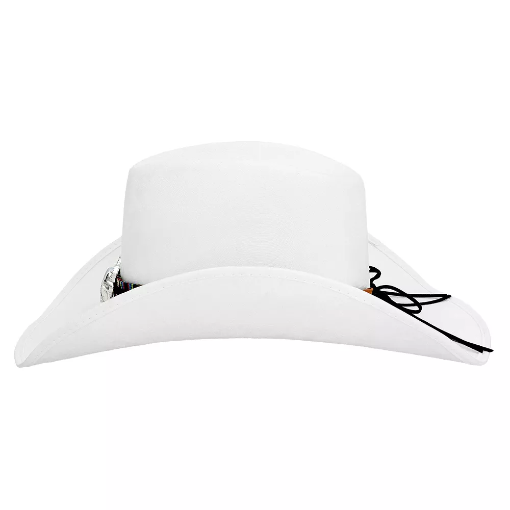 Cappello western per adulto bianco