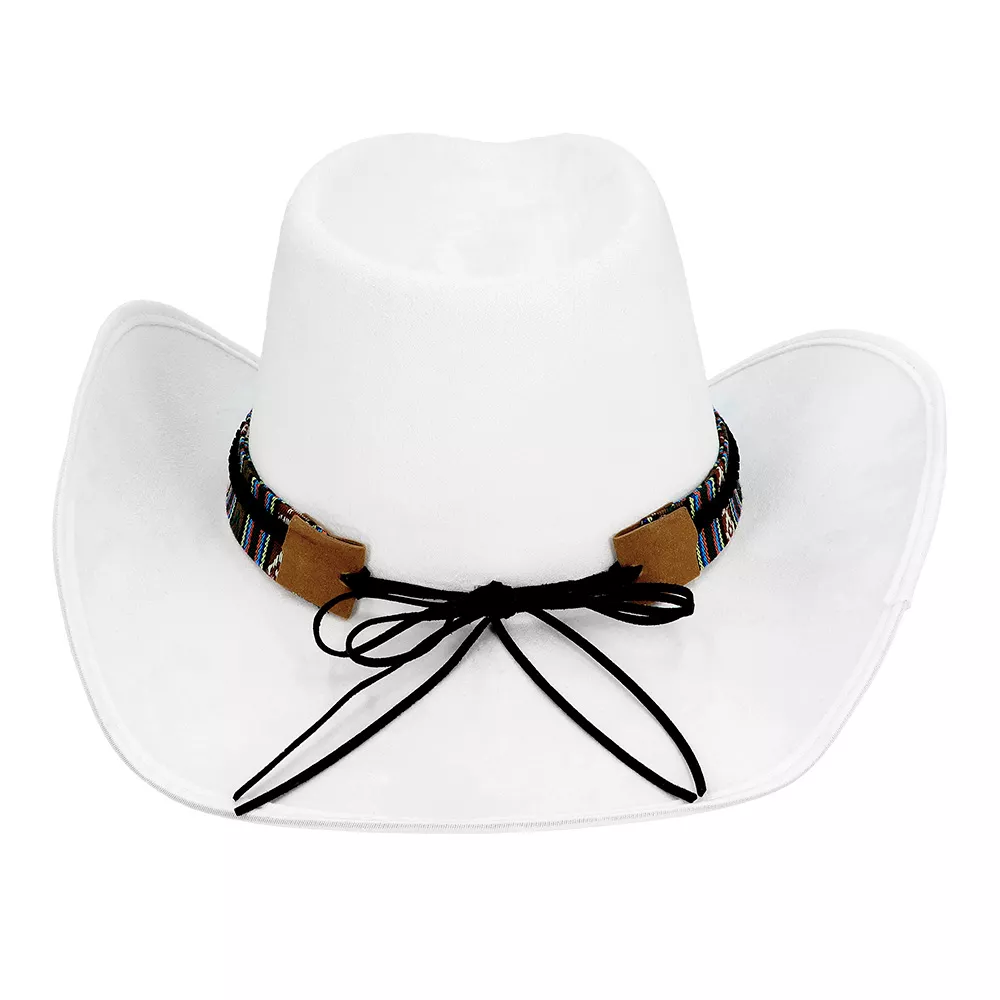 Cappello western per adulto bianco