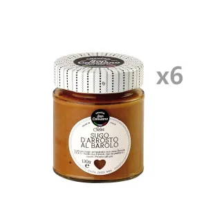 Cascina San Cassiano 6 vasetti - Sugo d'Arrosto con Vino Barolo DOCG 130 gr