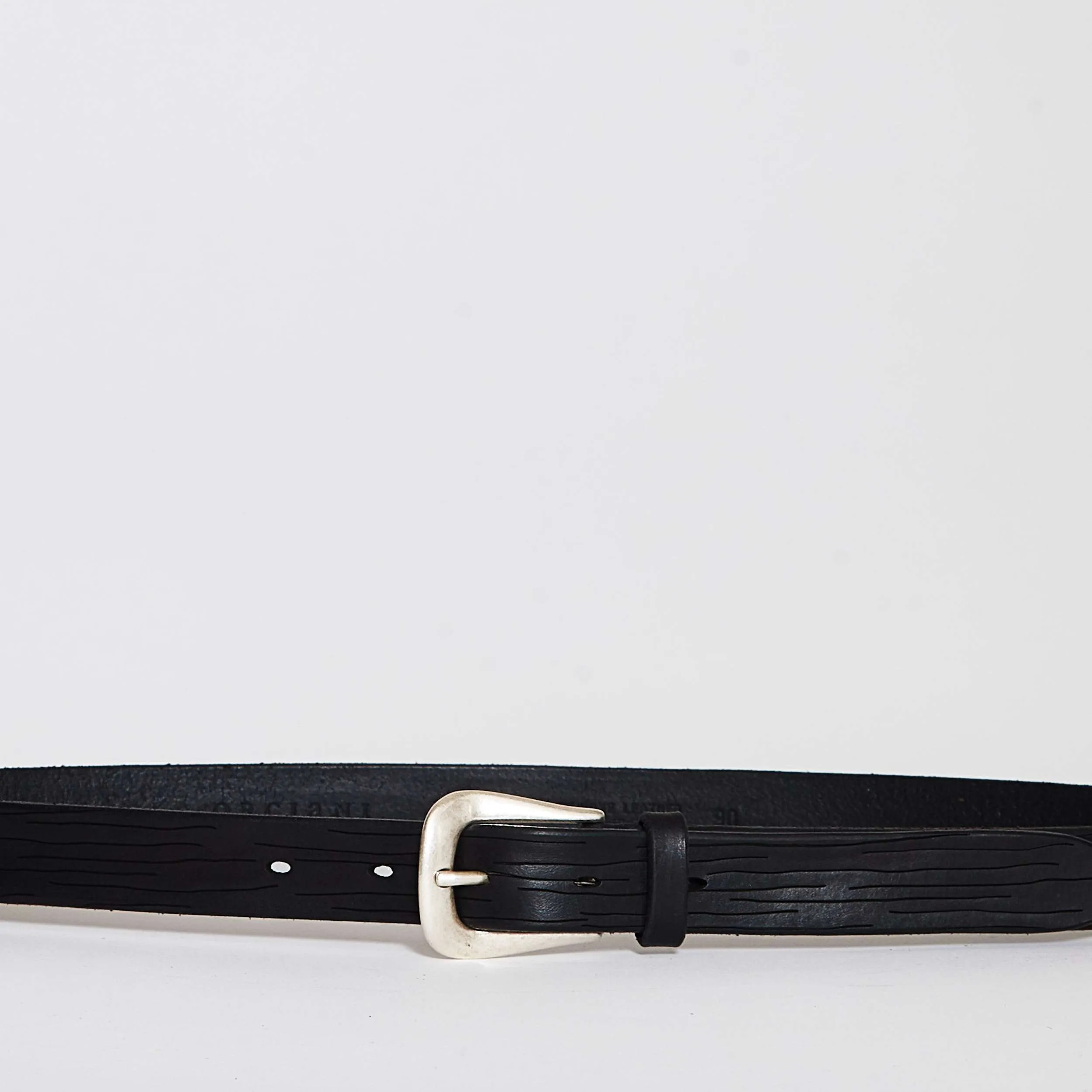 Cintura Nera in Pelle