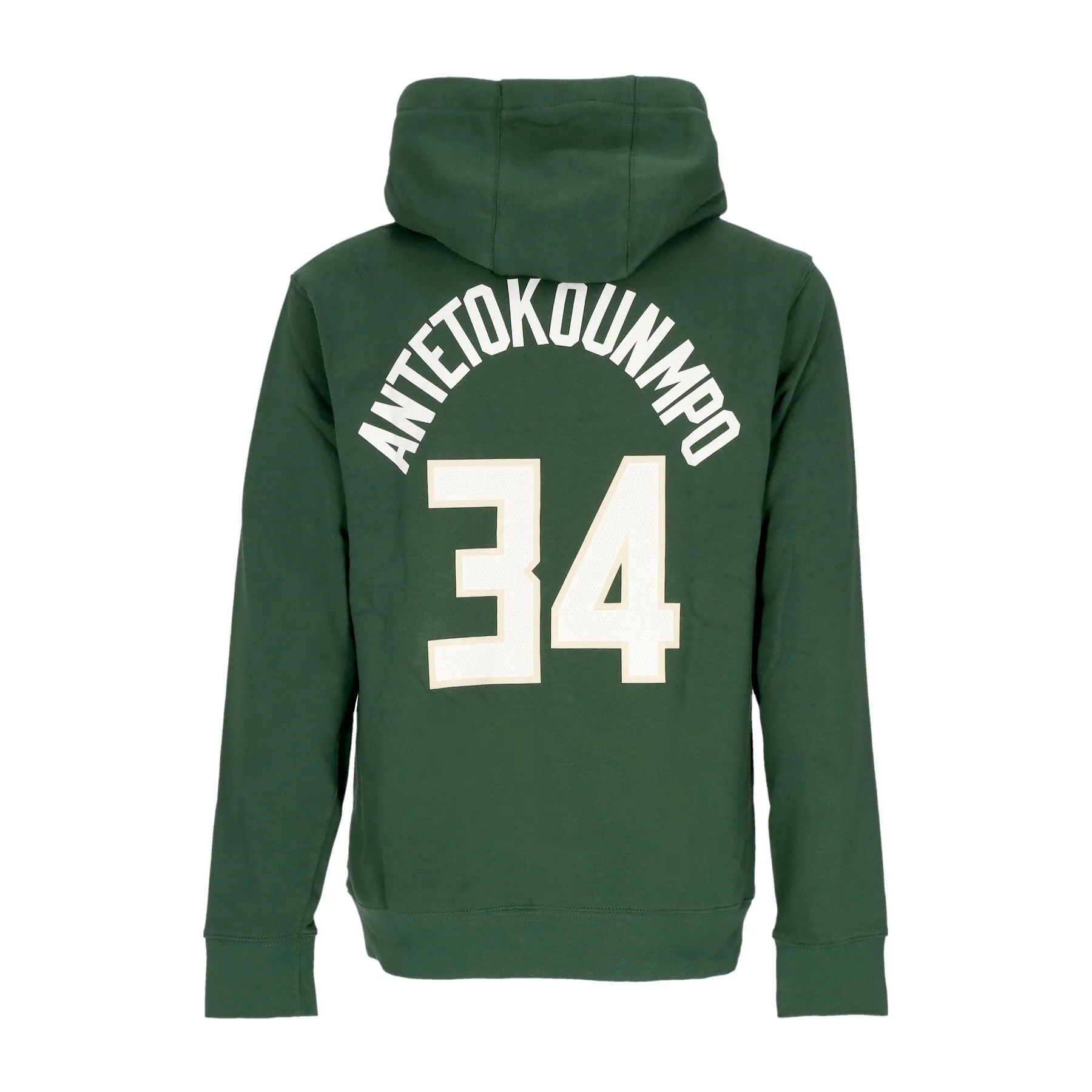 Felpa Cappuccio Uomo Nba Club Hoodie No 34 Giannis Antetokounmpo Milbuc Fir