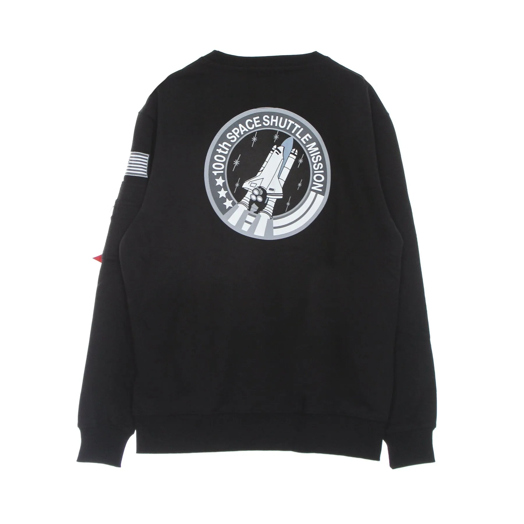 Felpa Girocollo Uomo Space Shuttle Sweater Black