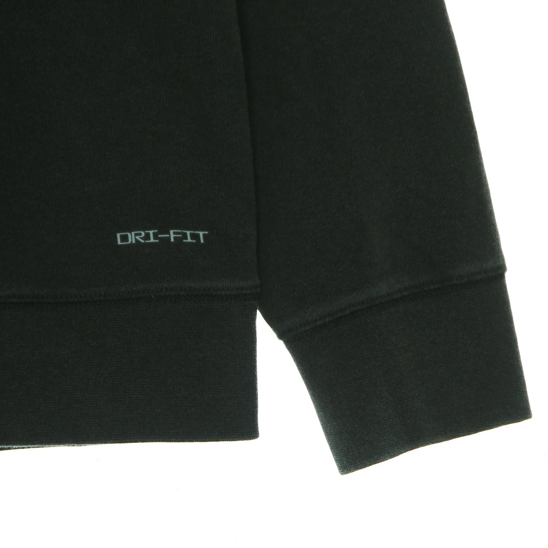Felpa Leggera Cappuccio Uomo Jordan Dry - Fit Air Fleece Pullover Hoodie Black/white
