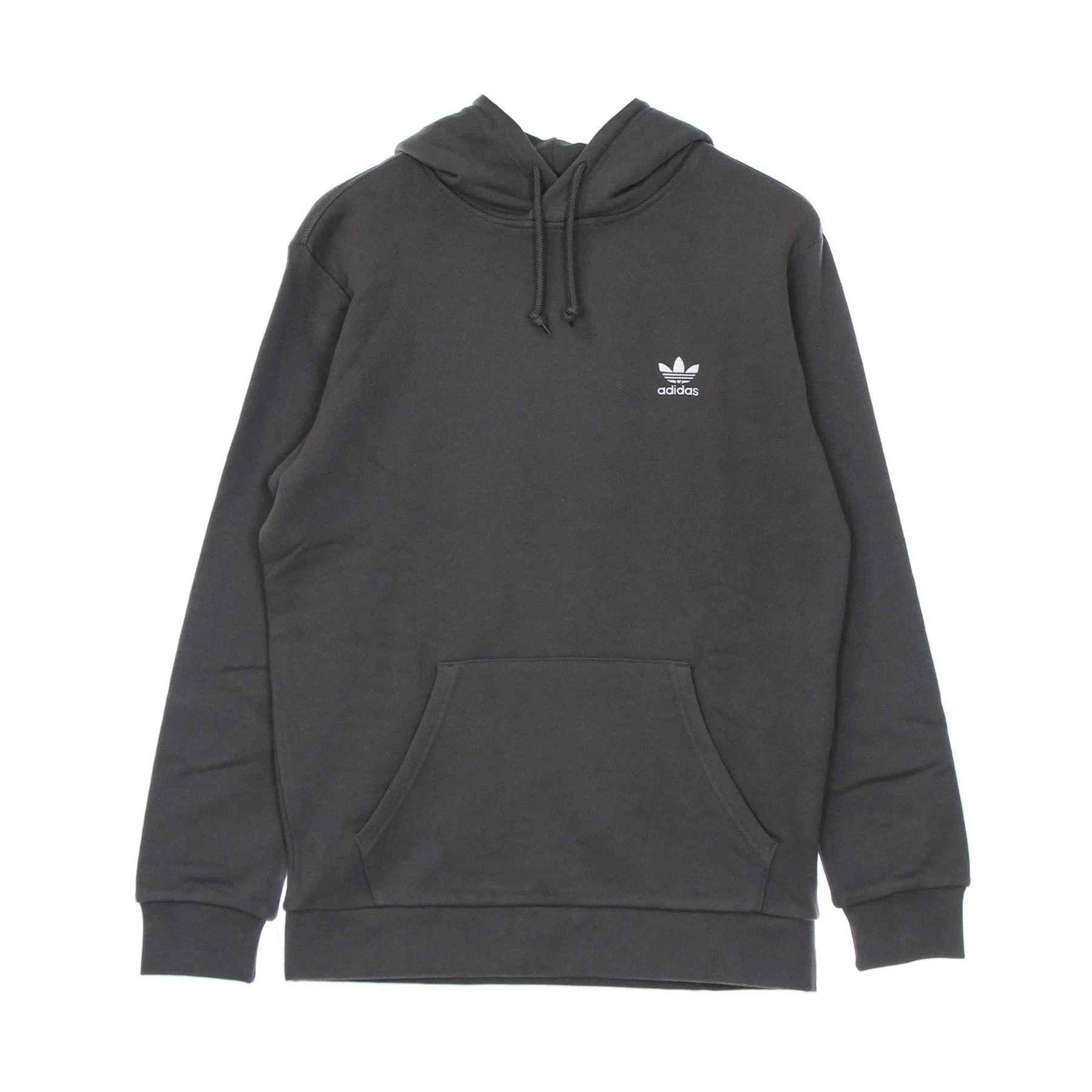 Felpa Leggera Cappuccio Uomo Loungewear Trefoil Essential Hoodie Grey Five