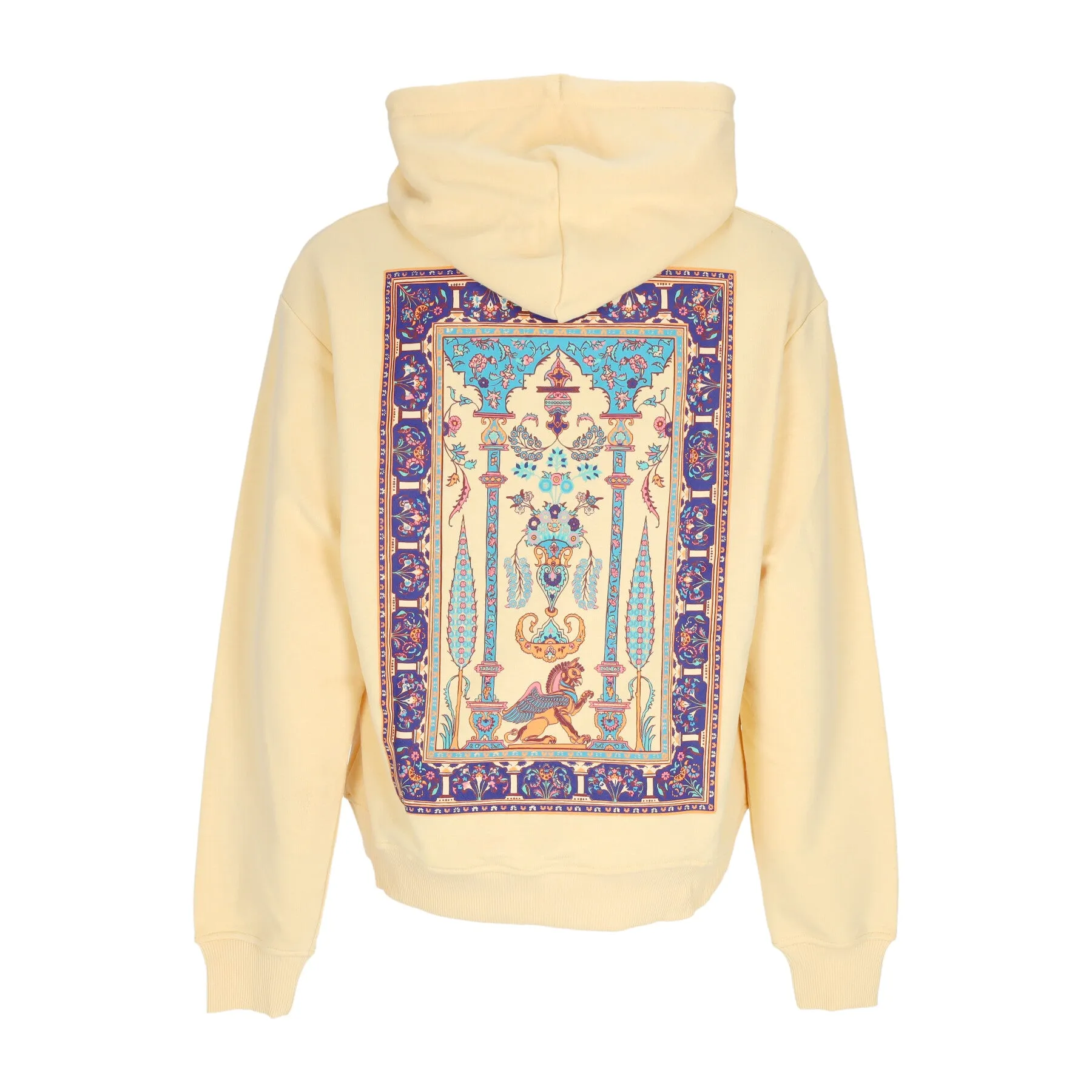 Felpa Leggera Cappuccio Uomo Persian Rug Hoodie Yellow