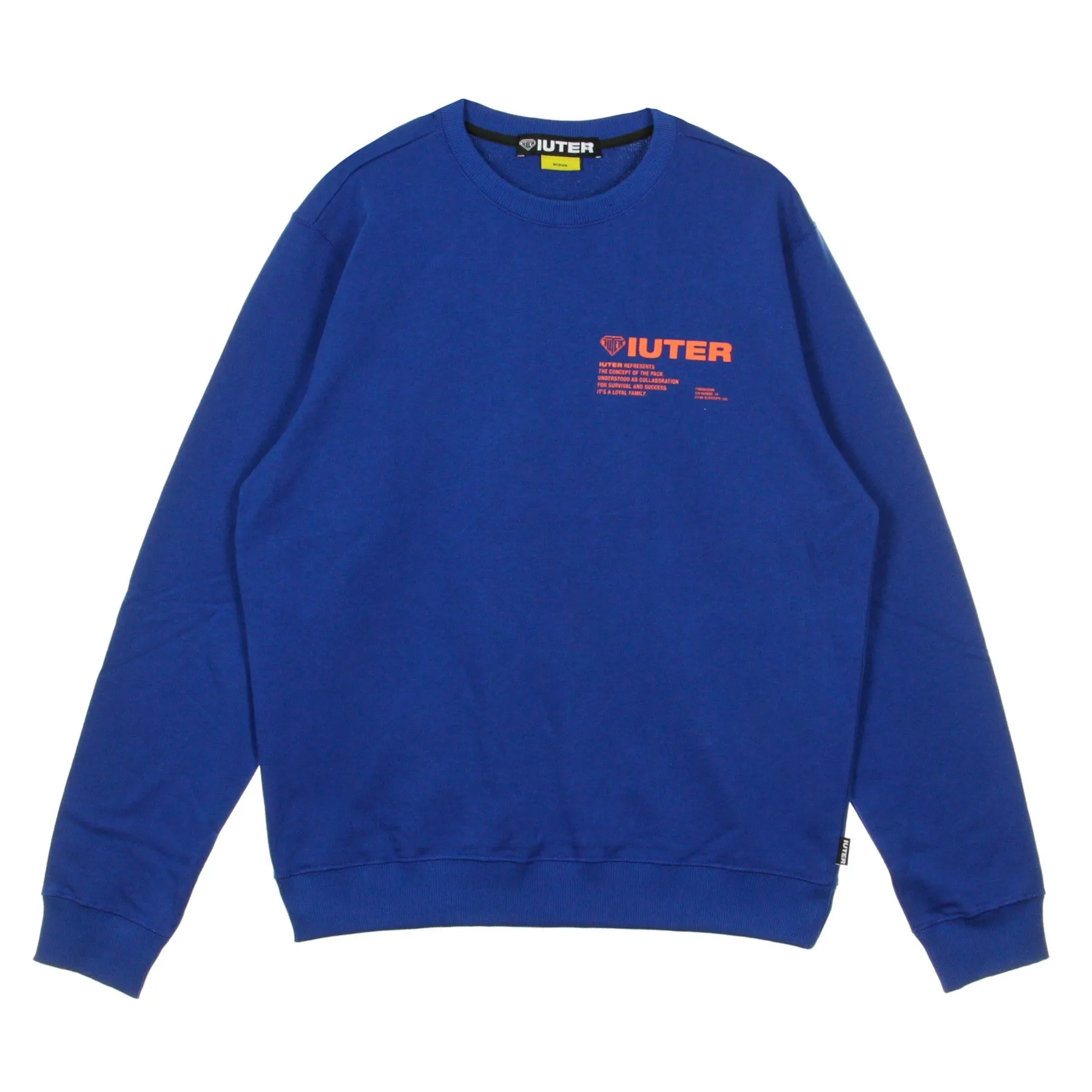 Felpa Leggera Girocollo Uomo Info Crew Electro Blu