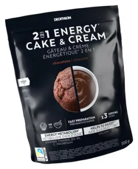 Gâteau & Crème Énergétique 2 en 1 Decathlon Nutrition Chocolat 300g