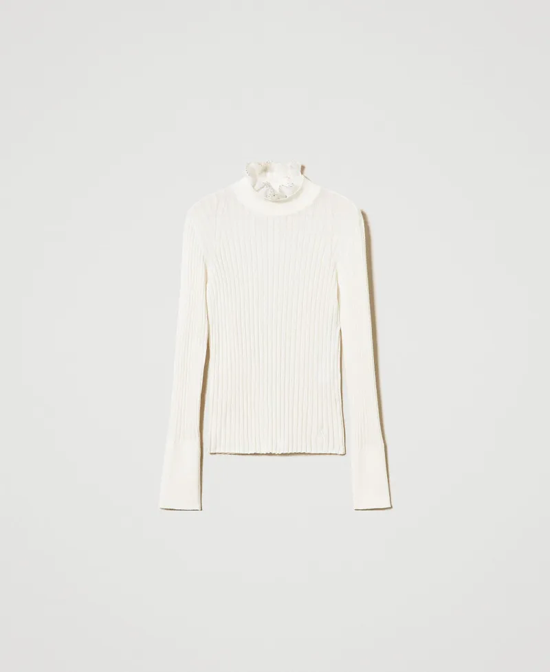 Maglia lupetto con perline