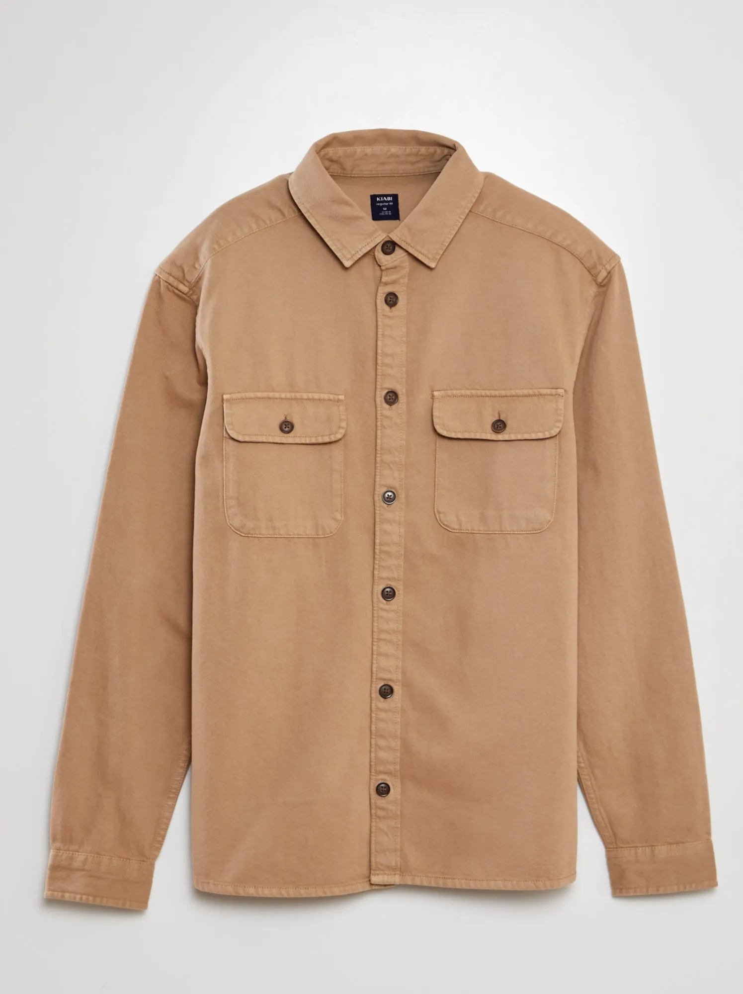Overshirt jeans - BEIGE