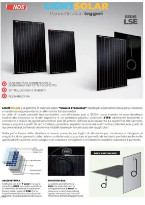 PANNELLO SOLARE CAMPER NDS LIGHTSOLAR 160 BLACK LSE160BF