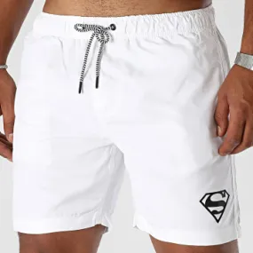 Pantaloncini da bagno con logo Bianco Nero