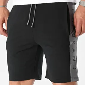 Pantaloncini da jogging a righe 60240 nero grigio antracite