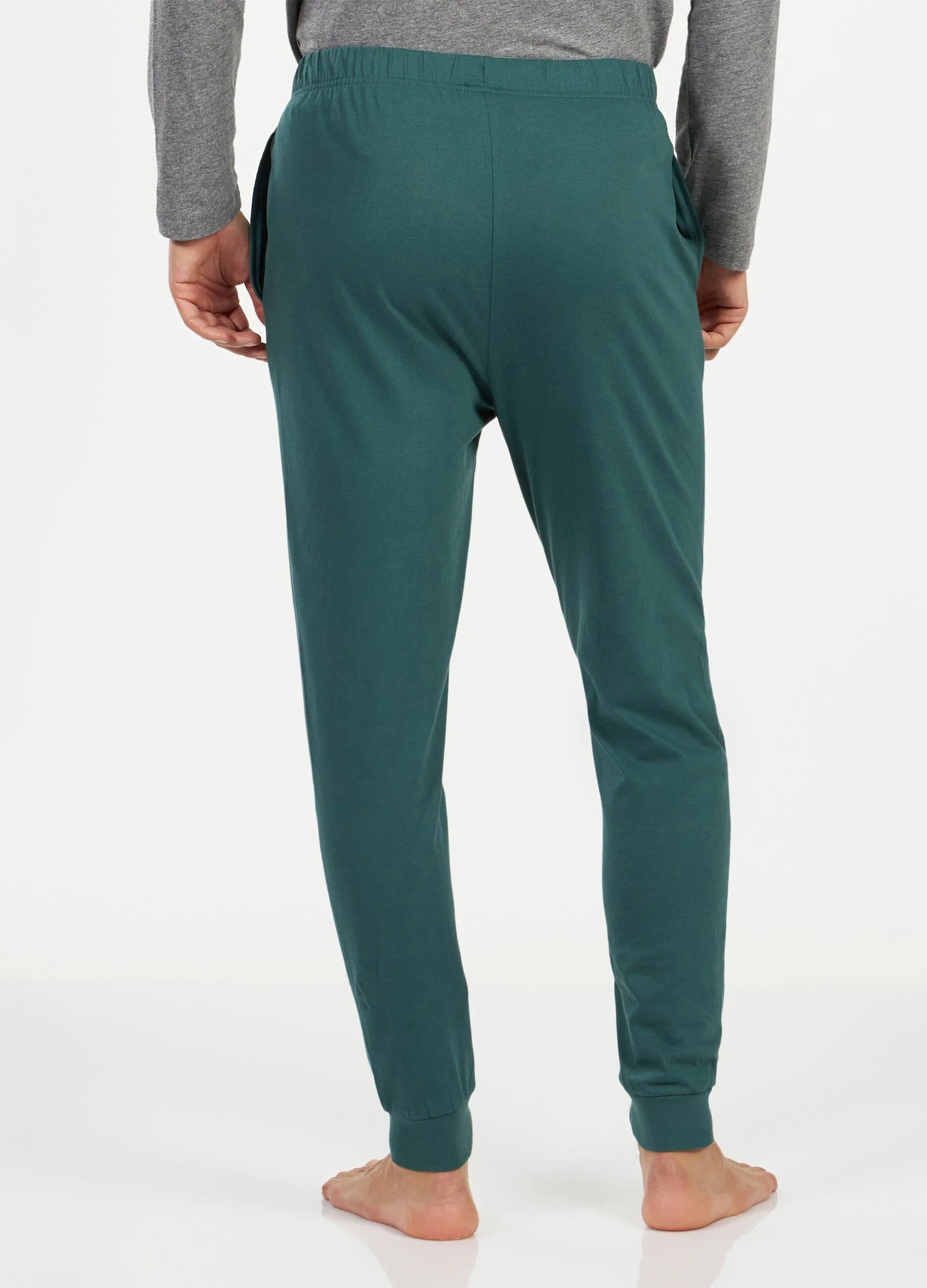 Pantaloni pigiama in jersey di cotone uomo