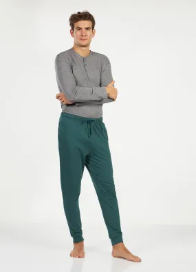 Pantaloni pigiama in jersey di cotone uomo