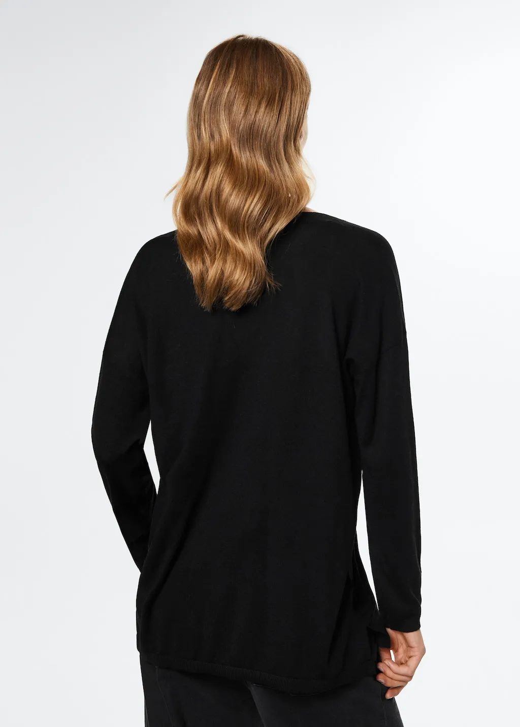 Pullover maglia collo a V
