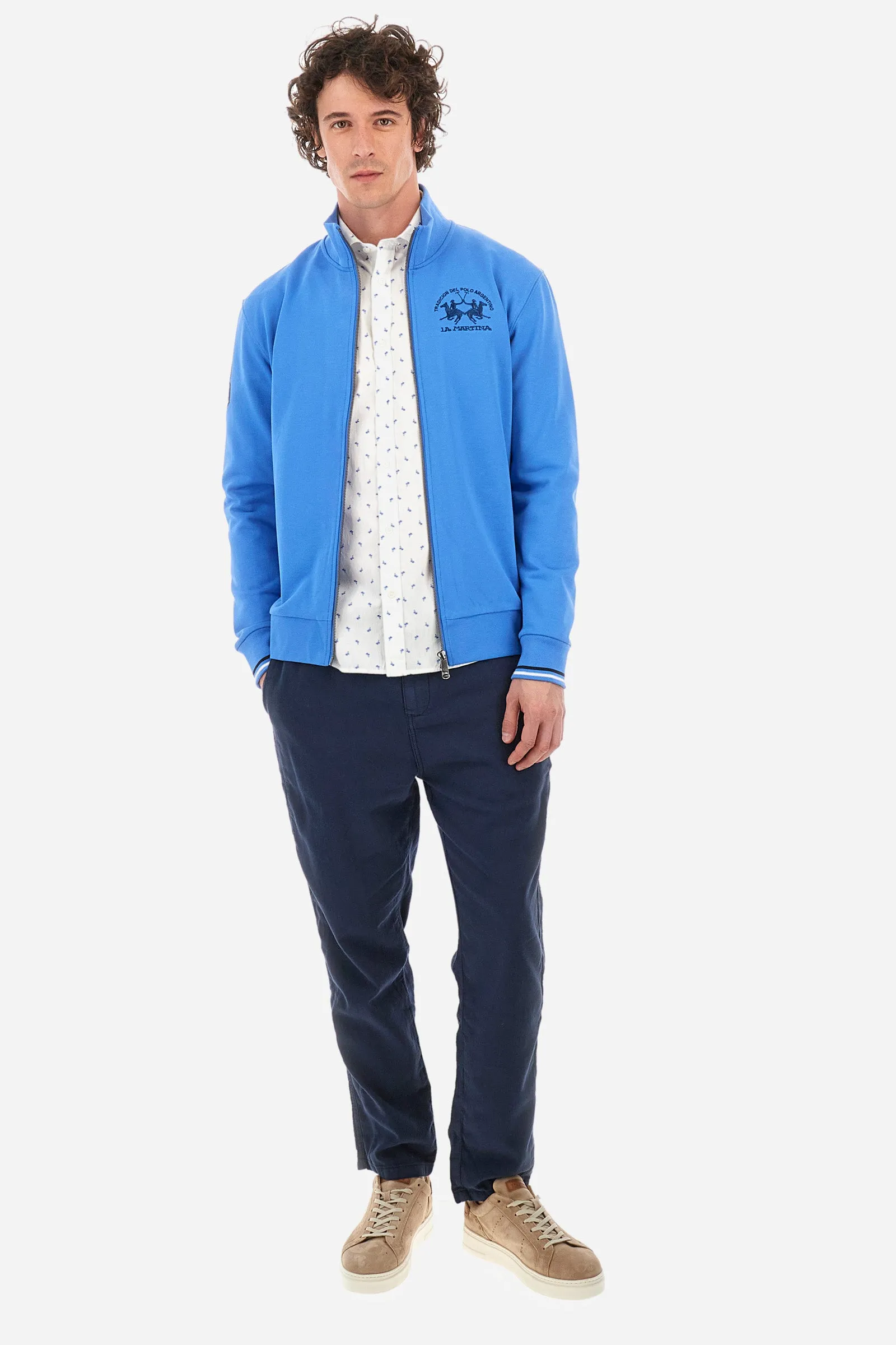 Regular-fit patterned poplin shirt - Innocent