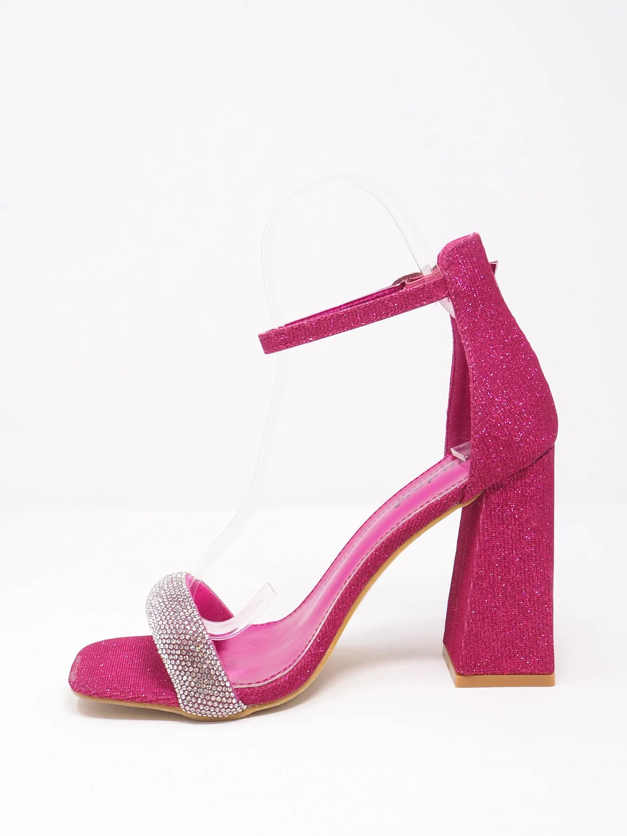 Sandali con fascia di strass