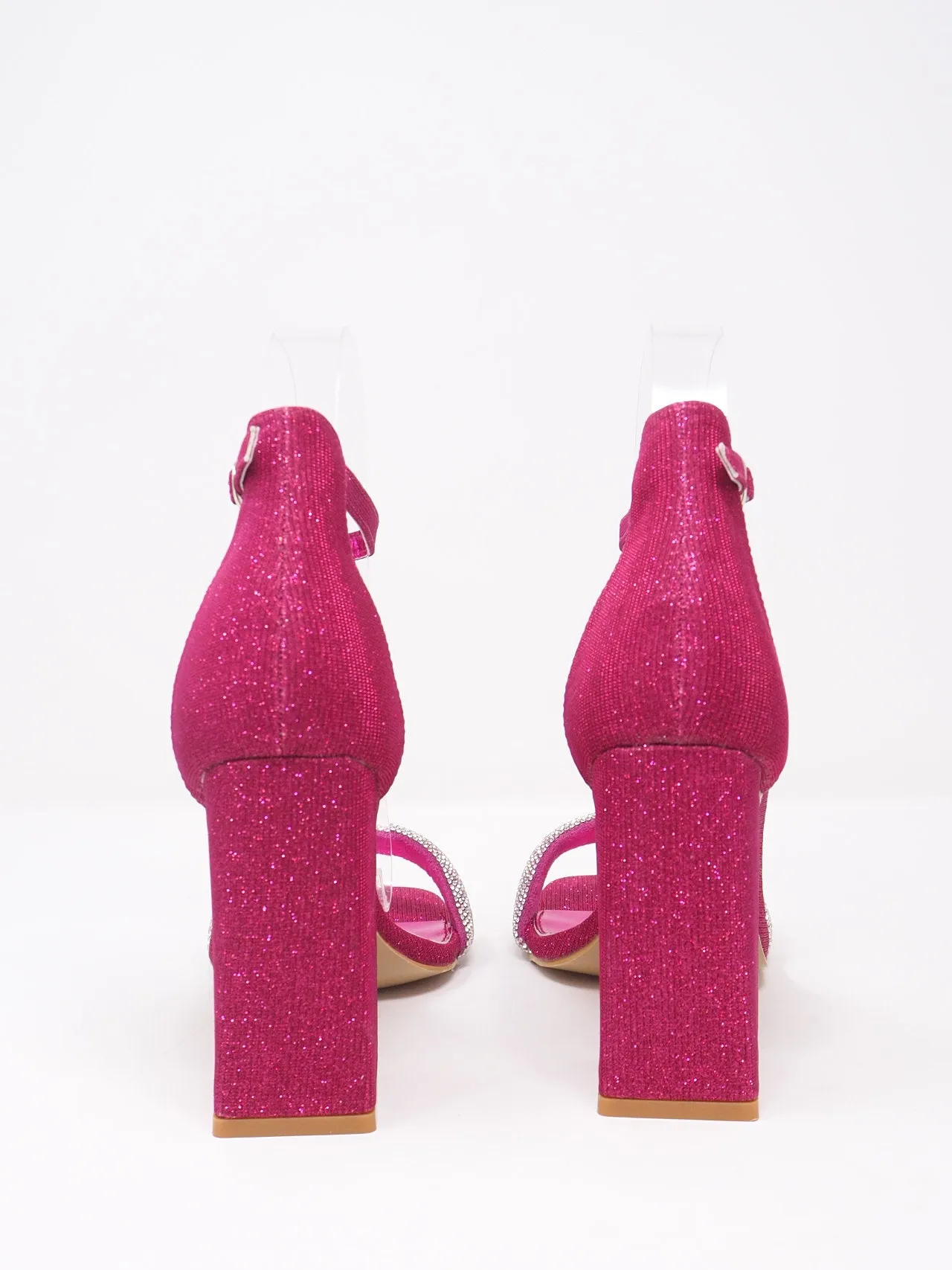 Sandali con fascia di strass