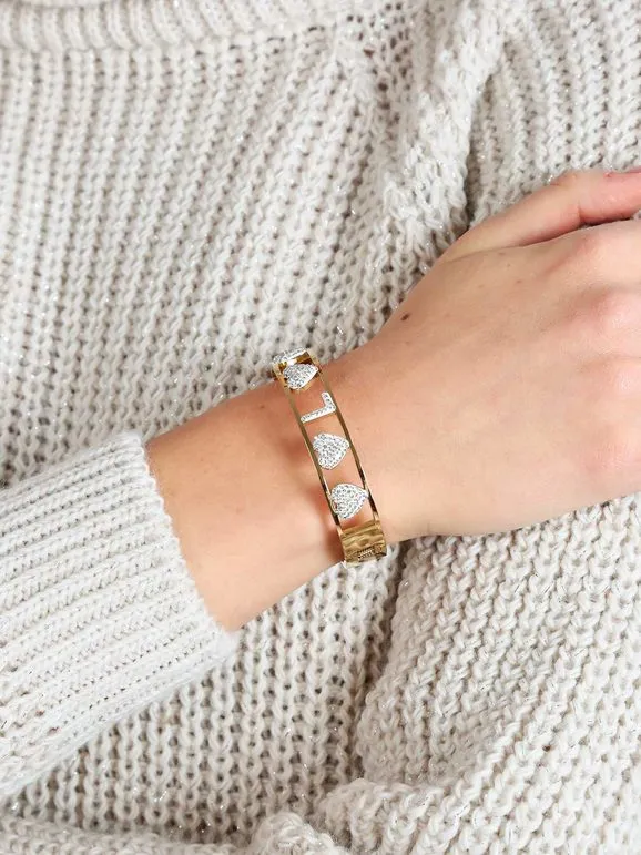 Solada Bracelet L en or rigide