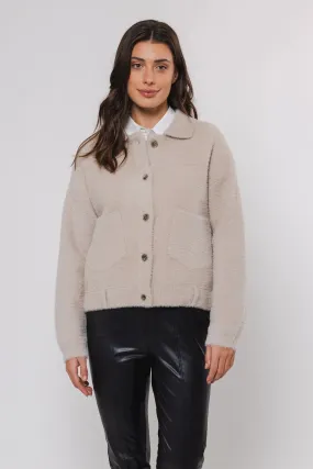 W4-BUBBLY Boxy Jacket Stone  